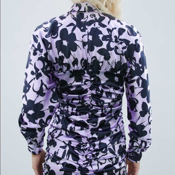- ZARA BLOGGER FAVORITE SATIN EFFECT PRINT DRESS - Picture 6 of 13
